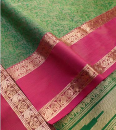 Picture of PMK 1000 BUTTA SILK COT SAREES