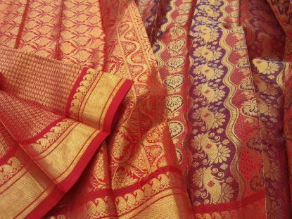 Picture of THIRUBHUVANAM HF ZARI SILK SAREE WITH BLOUSE